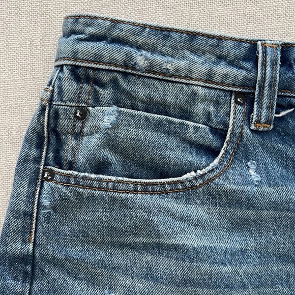 ALEXANDER WANG High Waist Cutoff Denim Jean Shorts - Picture 5 of 7